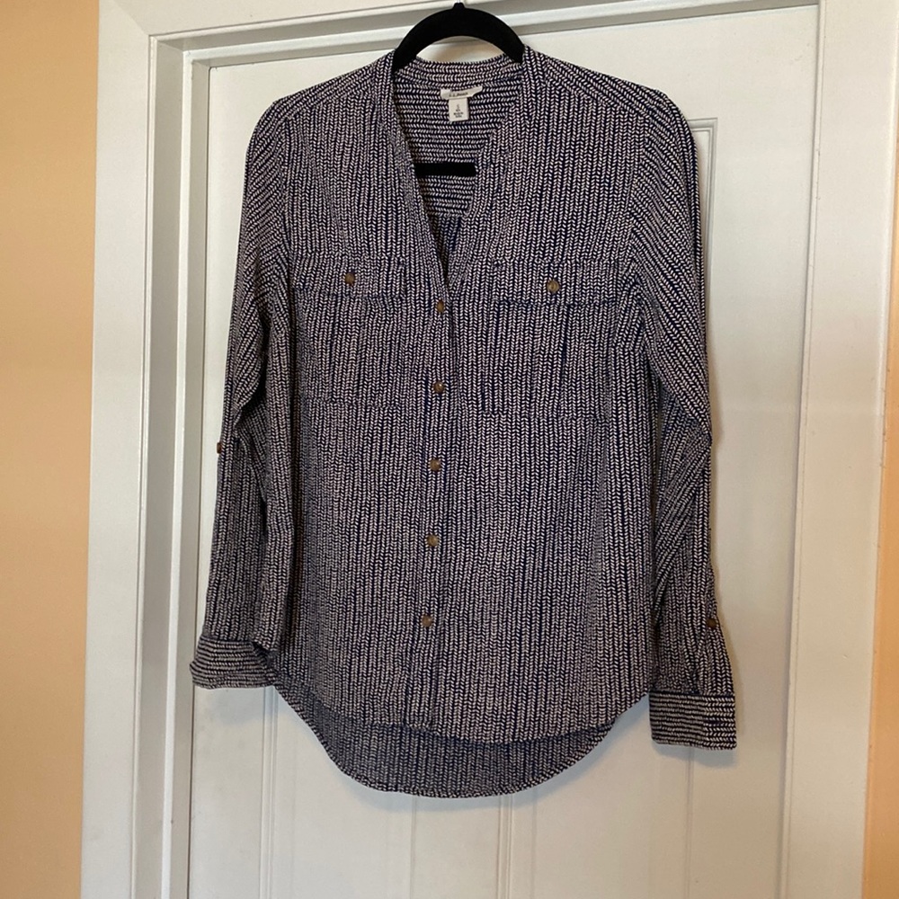 L.L. Bean button-down blouse 100% cotton small